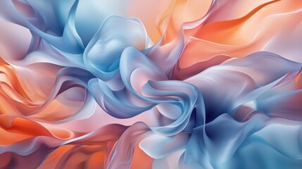 Obraz premium Painter's brushstroke creates fractal patterns through AI algorithms in vibrant colors