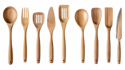 Minimalist Kitchen Utensils Illustration - Isolated on White