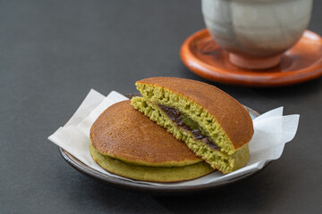 ふんわり抹茶どら焼き