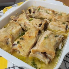 Braised Lamb Ribs for Herb Broth, Kitchen Dish.