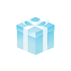 blue package gift box