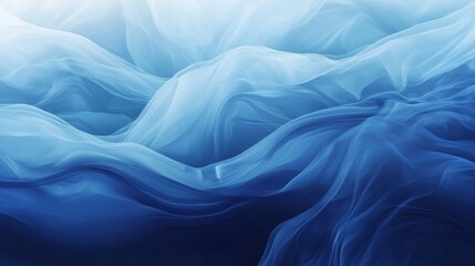 Obraz premium Liquid gradient with fluid navy and sky-blue tones blending seamlessly, evoking a sense of calm movement