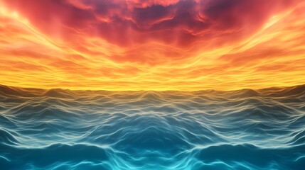 Fototapeta premium A mesmerizing AI-generated aurora sky that shifts into intricate abstract patterns