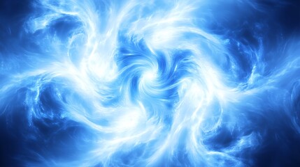 Obraz premium Blue energy swirling vortex background for design