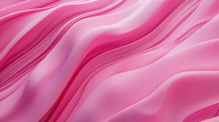 Obraz premium smooth, wavy lines flowing in shades of pink.