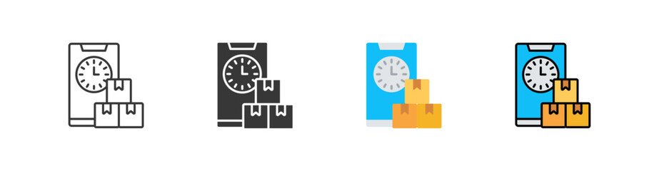 Time Multi Style Icon Sheet