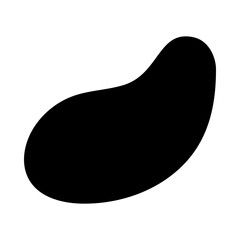 Blob Eggplant Hand Drawn Shape Icon