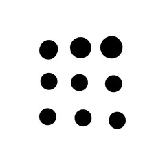 Dots Pattern Hand Drawn Shape Icon