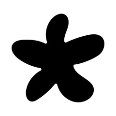 Flower Hand Drawn Shape Icon
