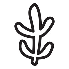Cactus Double Branches Hand-drawn Shape