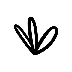 Grass Small Hand-drawn Shape