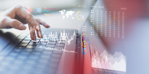 Analyzing Financial Data Trends with Interactive Digital Visualization Tools.