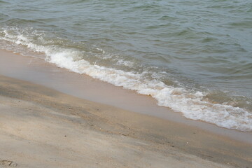 Sandy beach and sea for background