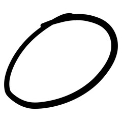 Oval Highlight Hand-drawn Shape