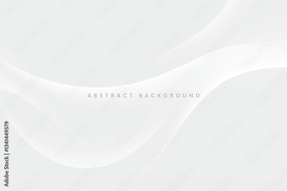 Wall mural abstract grey background poster with dynamic waves. technology network vector illustration.