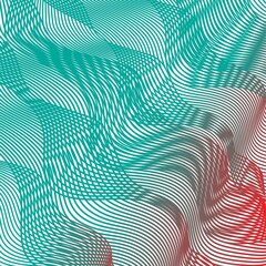 Fototapeta premium Design element many broken lines structure effect