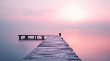 Obraz premium the essence of serenity using soft pink tones.