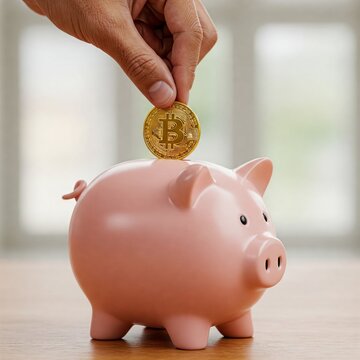Guardando criptomoedas. Investindo e guardando.