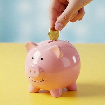 Cofre de dinheiro a moda antiga