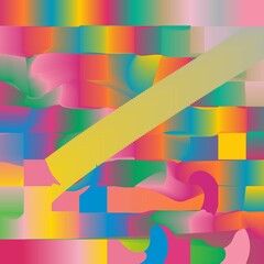 Colorful Blend of Green orange gradient Background