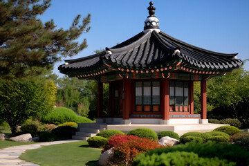 a close-up of the ornate roof and eaves of gyeongbokgung palace,