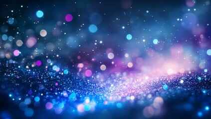 Obraz premium Abstract glitter background with vibrant bokeh lights