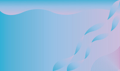 Abstract blue and pink flowing wave background with light effect and modern art, Vector illustration.