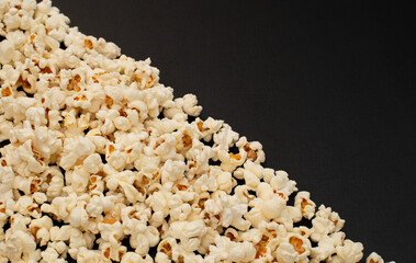 close up of popcorn