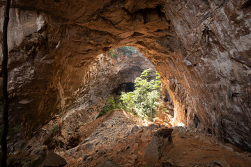 the cave