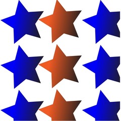 Seamless geometric pattern fabric wallpaper on white background stars design texture