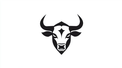 Bullhead Logo Design, Simple Style