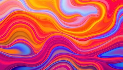 Fototapeta premium Fluid, dynamic gradient waves in vibrant, saturated colors , artwork, banner