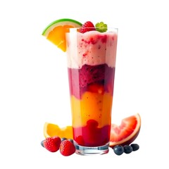 fruit cocktail with strawberry