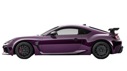 Sleek Purple Sportscar: A Vision of Automotive Excellence and Modern Design, Ready to Conquer the Road with Style and Speed on a Dark Canvas