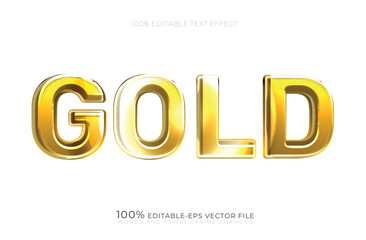 Gold shiny editable text effect