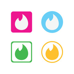 Tinder Icons Collection Vector Shapes