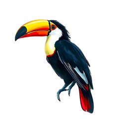 Fototapeta premium toucan isolated on white background