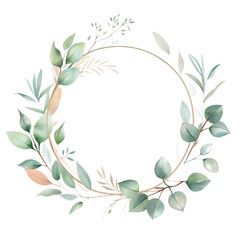 Naklejka premium watercolor wedding logo on transparent background