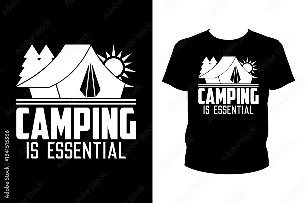 Fototapete camping is essential - art files for cricut and silhouette. you can edit them with adobe illustrator