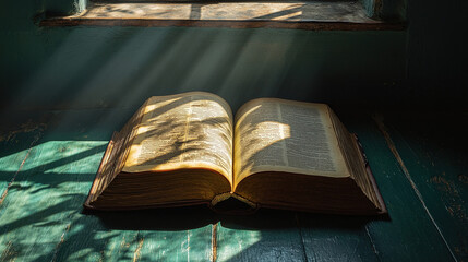 Reading in a sunlit room open book literary content cozy atmosphere tranquil viewpoint knowledge exploration