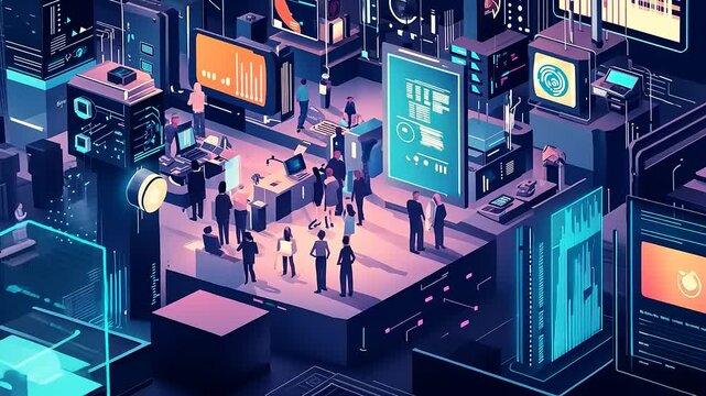 Digital Metropolis: A Futuristic Vision of Data and Collaboration