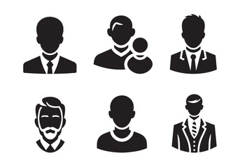 People Icon Set Stock Illustration
