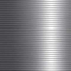 Fototapeta premium A close-up of a brushed metal texture with fine horizontal lines, creating a sleek, modern, and industrial look.