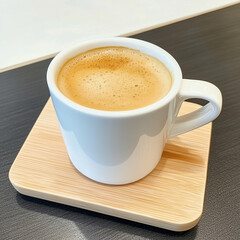 Obraz premium a cup of coffee, white background, 3d illustration