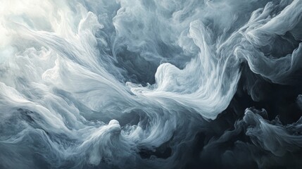 Fototapeta premium Abstract Swirling Gray and White Texture Background