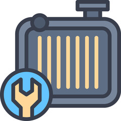 Air radiator icon