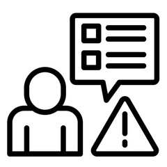 Risk Communication Plan  Icon Element For Design	