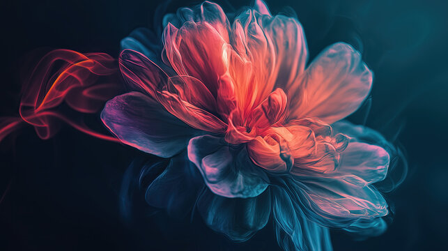 beautiful flower petals close up. artistic art