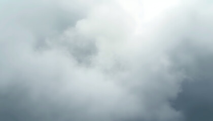 Abstract smoke and mist background, soft swirling white-gray clouds, dreamy and mysterious