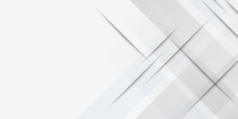 Fototapeta premium Abstract white background. Minimal geometric white light background arts